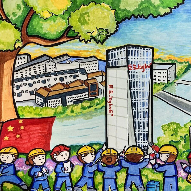 一張童畫+一群少年,今天把“硬核”電梯變軟萌